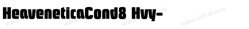 HeaveneticaCond8 Hvy字体转换